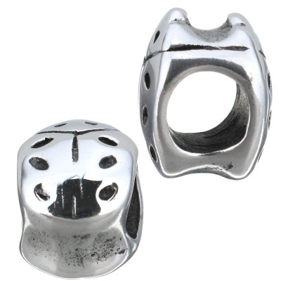 Surgical steel bead ladybug