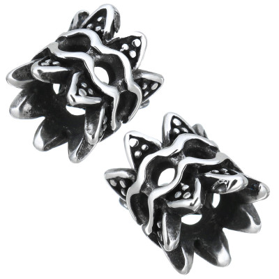 Surgical steel large bead