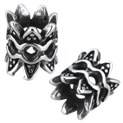 Surgical steel large bead