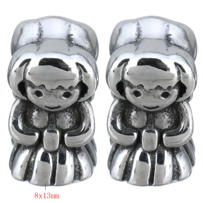 Little surgical steel bead little girl