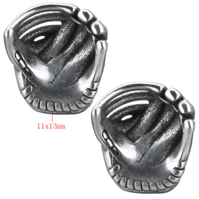 A bead with a large surgical steel armchair chair