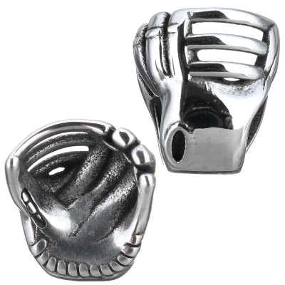 A bead with a large surgical steel armchair chair