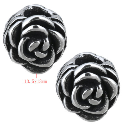 Surgical steel large bead