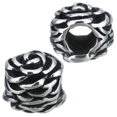 Surgical steel large bead