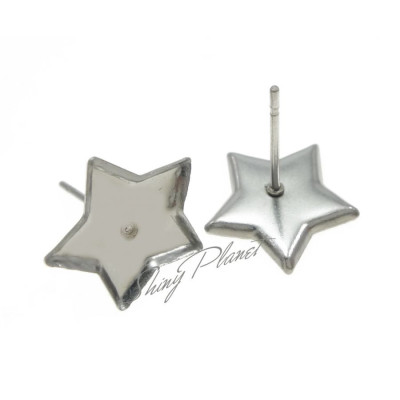 Smooth, five-pointed star bed made of surgical steel