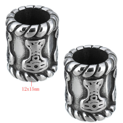 Bead with a large draw-through