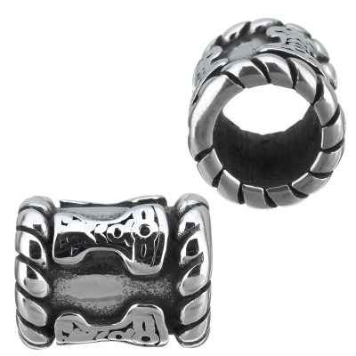 Bead with a large draw-through