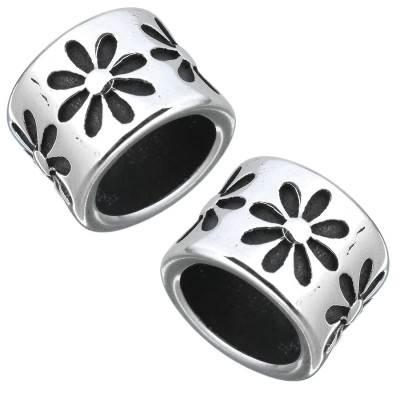 Bead with a large draw-through