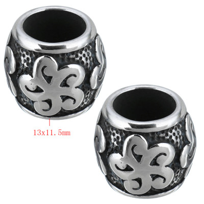 Bead with a large draw-through