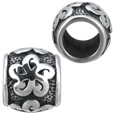 Bead with a large draw-through