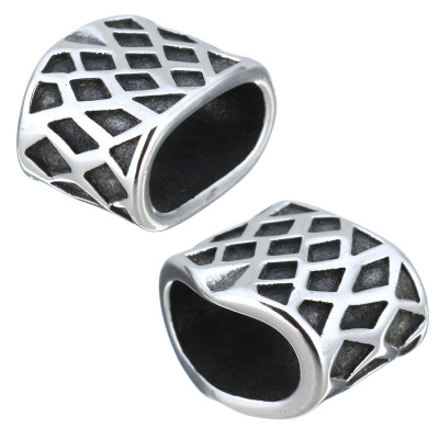 Bead with a large draw-through