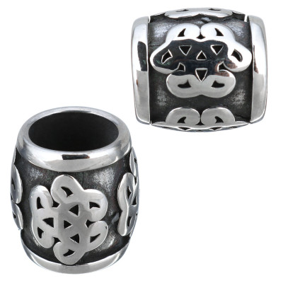 Bead with a large draw-through