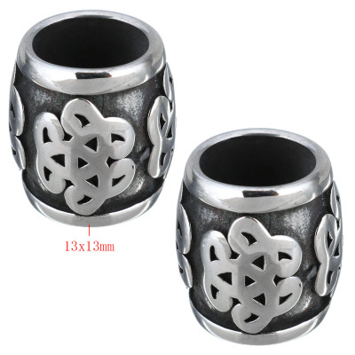 Bead with a large draw-through