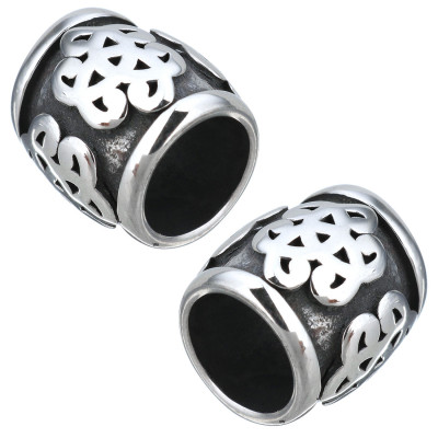 Bead with a large draw-through