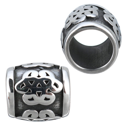 Bead with a large draw-through