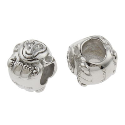 A bead with a large surgical steel monkey ape