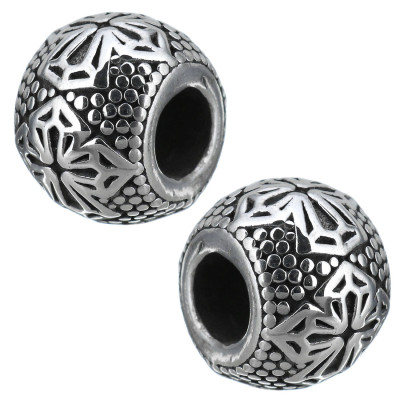 Surgical steel large bead