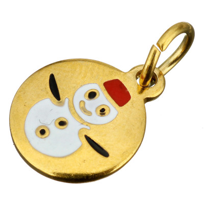 Small pendant snowman in two color variations