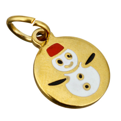 Small pendant snowman in two color variations