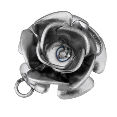 Přívěsek růžička s očkem z chirurgické oceli