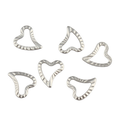 Small heart cut out 7 x 8mm from surgical steel