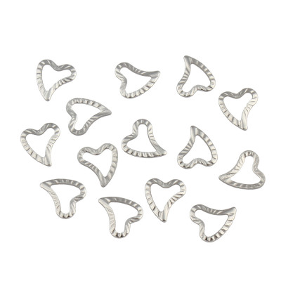 Small heart cut out 7 x 8mm from surgical steel