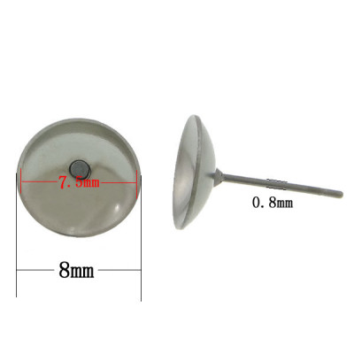 Surgical steel bowl with size 7.5mm