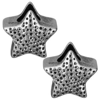 Bead star in dbou color surgical steel