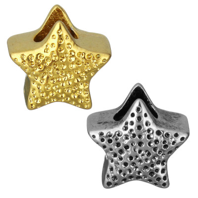 Bead star in dbou color surgical steel