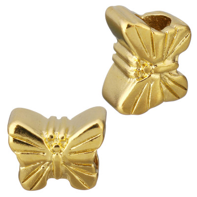 Bead bow tie in two color variants of surgical steel