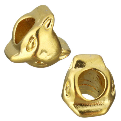 Bead fox in two color variants of surgical steel