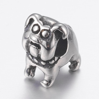 Surgical steel bulldog bead