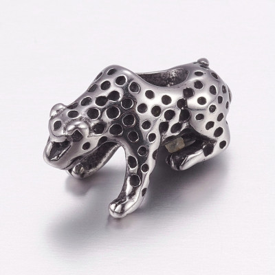 Cheetah steel bead