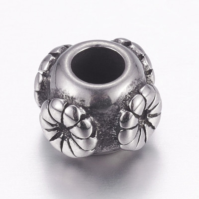 Surgical steel large bead