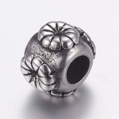 Surgical steel large bead