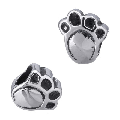 Surgical steel paw bead