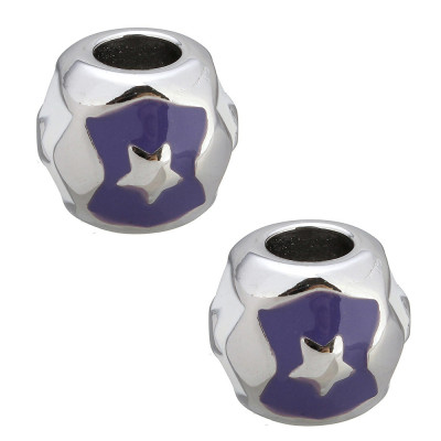 Stainless steel enamel bead