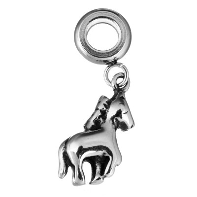 Foal pendant with eyelet made of surgical steel