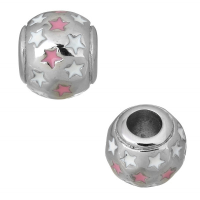 Large bead with surgical steel