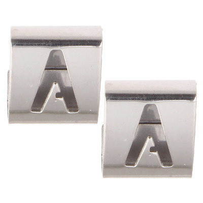 Alphabet made of surgical steel