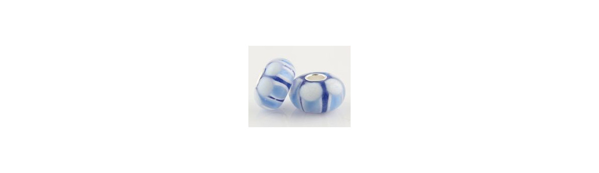 Murano Beads with AG 925 Sterling Silver Core