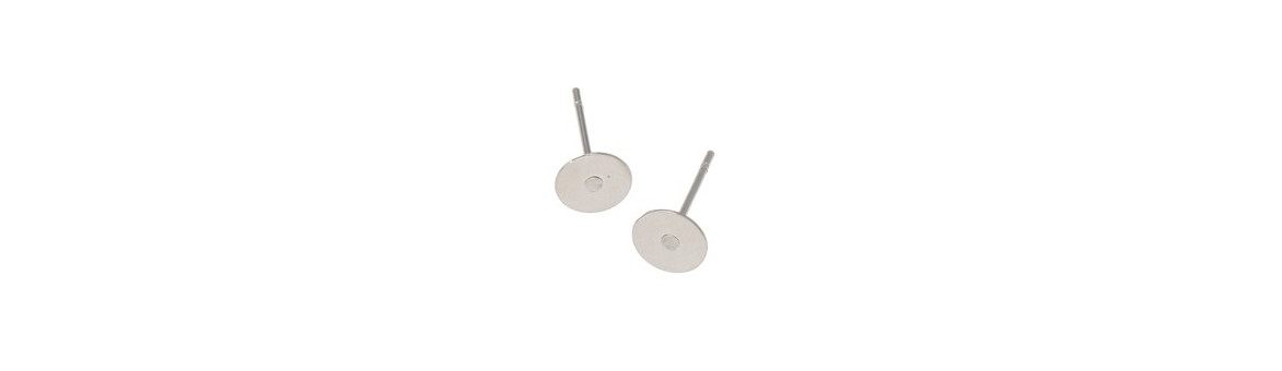 Flat Round Earring Stud