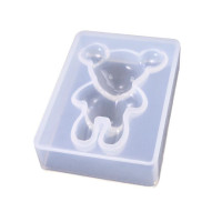 Silicone molds for crystal resin forming